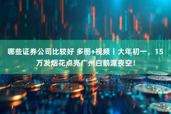 哪些证券公司比较好 多图+视频丨大年初一，15万发烟花点亮广州白鹅潭夜空！